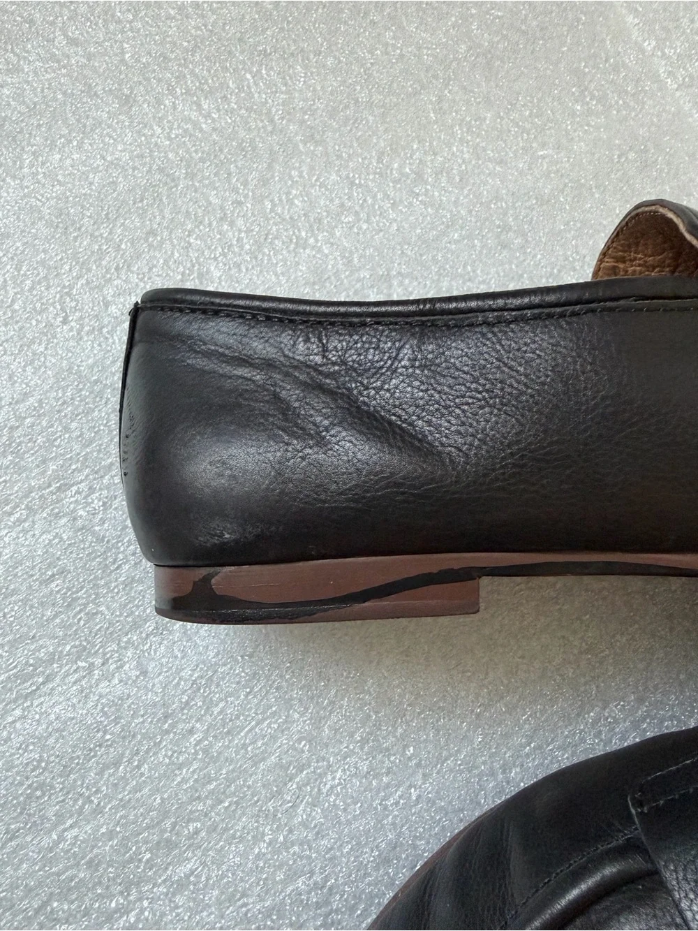 Madewell Black Leather Lacy Loafers      Size 6 1/2